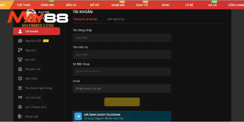 Đăng nhập MAY88 có những tiện ích gì?