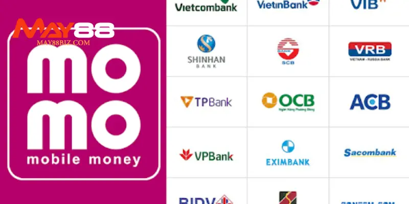 Một số ngân hàng liên kết với MAY88
